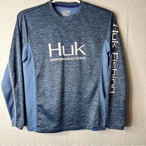 Huk Performance Fishing Shirt 100% Polyester Size S